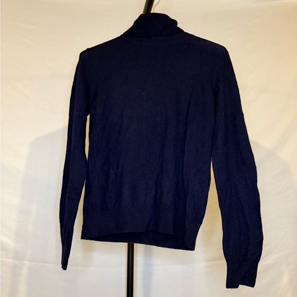 Piombo Women’s Navy Blue Turtleneck Wool Medium Sweater - Picture 1 of 5